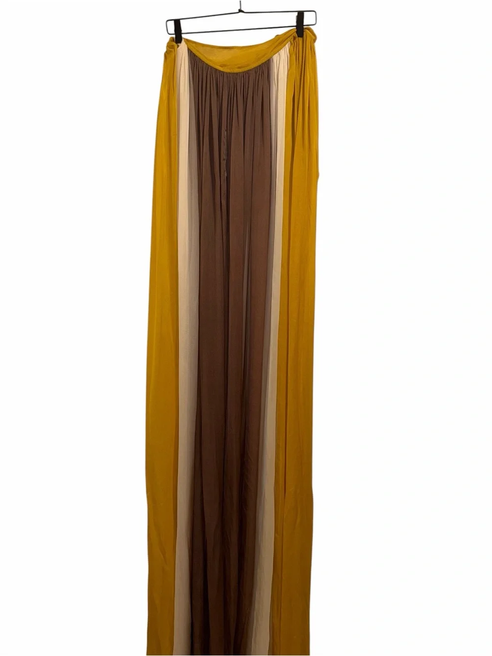 Rick Owens Yellow Silk Cape Sheer Runway Wrap One Size Rare EUC